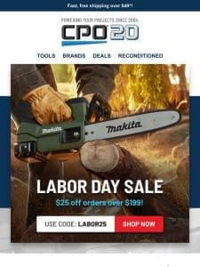 Celebrate Labor Day with $25 Off Top Brands!