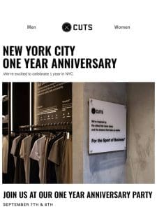 Celebrate Our 1st Anniversary at Our NYC Store!