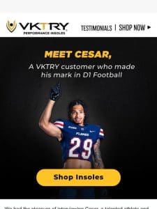 Cesar’s Journey: From High School Sports to D1 Football