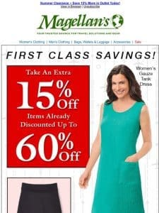 Check it Out ~ Clearance Savings ~ Extra 15% Off