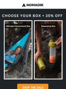 Choose Your Box + 35% OFF  ️