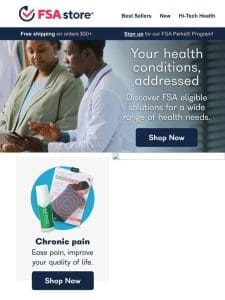 Chronic pain? Acne? Let your FSA help