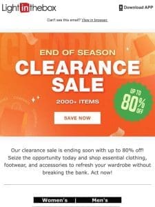 Clearance Sale Countdown!