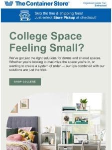 College Tips， Tricks And Space-Saving Solutions