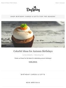 Colorful Ideas for Autumn Birthdays