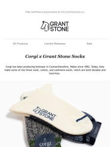 Corgi x Grant Stone Socks