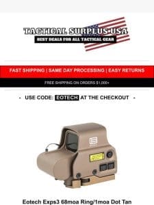 ?? Coupon 13% Off ?? EOTech Optics ??