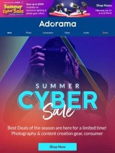 Cyber Savings in July?! ??