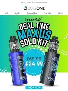 ??DEAL TIME! FREEMAX MAXUS SOLO KIT ￡24.99