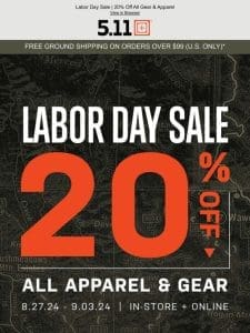 DON’T MISS OUT! Get 20% OFF All Gear & Apparel