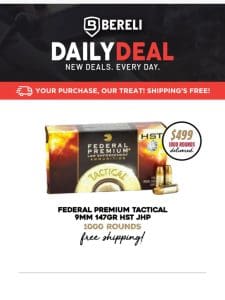 Daily Deal ?? Federal 9mm HST | Upgrade Your Ammo Game ??