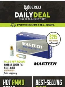 Daily Deal ?? Magtech FMJ Steel Case Ammo Sale You Cannot Miss