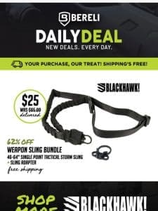 Daily Deal ?? Unwrap HUGE Savings | Blackhawk Weapon Sling Bundle