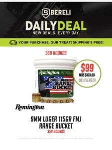 Daily Deal ?? Yes Way! Remington 9mm FMJ， Over 40% Off!