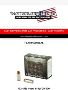 ?? Defense Ammo From G2 Research ON SALE ??