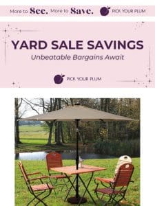 Dive Into Our Yard Sale Bargain Bin