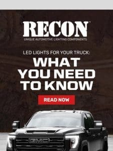 Dominate the Road with RECON