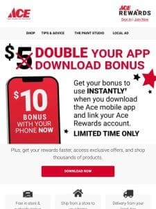 Don’t Forget Your $10 Bonus!