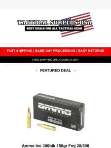 ?? Don’t Wait – .300 Blackout Ammunition On SALE ??