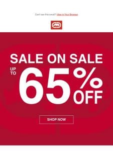 Don’t forget: Up to 65% off!