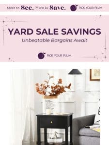 Don’t let it pass you by! Yard Sale Savings this weekend only