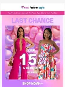 Don’t miss out max 65% Off plus EXTRA 15% OFF??