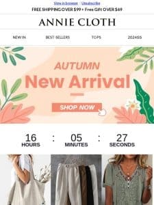 Don’t wait until it’s too late – be the first to shop our new arrivals， featuring the hottest styles of the season at amazing discounts!