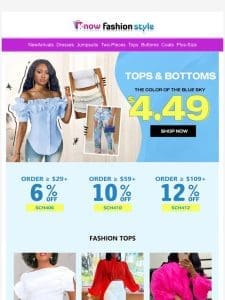 Down to $4.49?Put Tops & Bottoms Together????