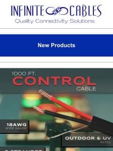 Durable and Reliable: 1000ft 2C 18AWG Stranded Control Cable