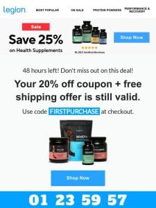 [ENDING SOON] Your 20% off discount