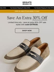 ENDS SOON: Extra 30% Off