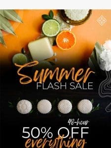 [ENDS TONIGHT] 50% OFF Flash Sale