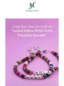 ERAS NOLA Friendship Bracelet almost gone!