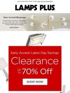 Early Access! Labor Day Clearance Savings