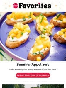 Easy Appetizers and Party Food for Hot Weather