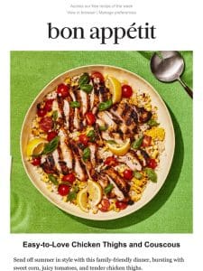 Easy-to-love chicken and couscous