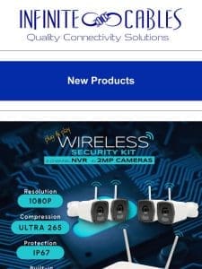 Effortless Security: 4-Channel Wireless NVR with 4x 2MP Cameras