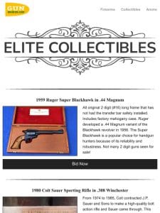 Elite Collectible Firearm Auctions