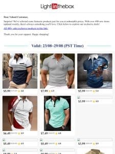 Email Exclusive for —: Must-Have Men’s Polos Deals Await!