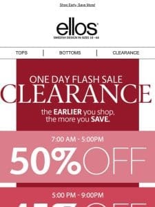 Enclosed: A HUGE Clearance Sale!