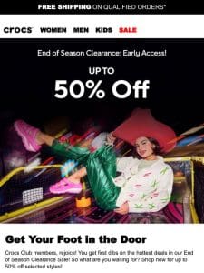 End of Season Clearance: Early access!