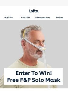 Enter To WIN A Free Mask