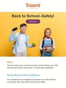 Equip Your Child for a Safe School Year