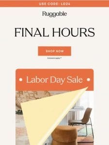 Expiring TONIGHT: Labor Day Sale