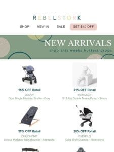 Explore Our New Arrivals from Joovy， Momcozy， Childhome and more!