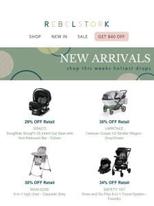 Explore Our Newest Arrivals ✨ Shop Graco， Larktale， Maxi-Cosi and More!