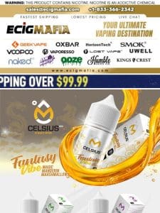 Explore Our Top E-Juices!?? CELSIUS | RAZ X POD JUICE ????