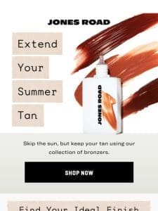 Extend Your Summer Tan