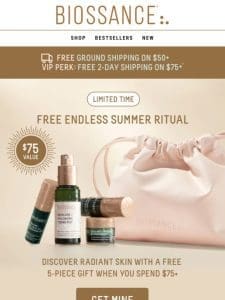 Extend your glow ✨ FREE 5-pc GIFT ($75 value)