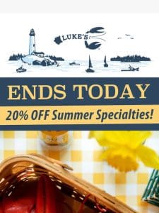 FINAL HOURS: 20% off summer favs ???